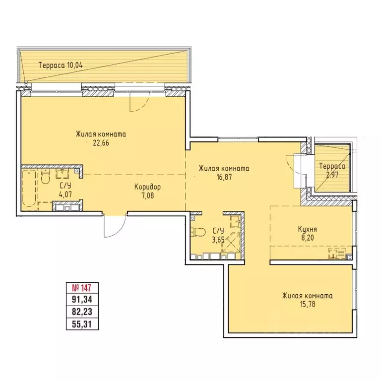 3-к кв. Иркутская область, Иркутск Култукская ул. (91.34 м) - Фото 0