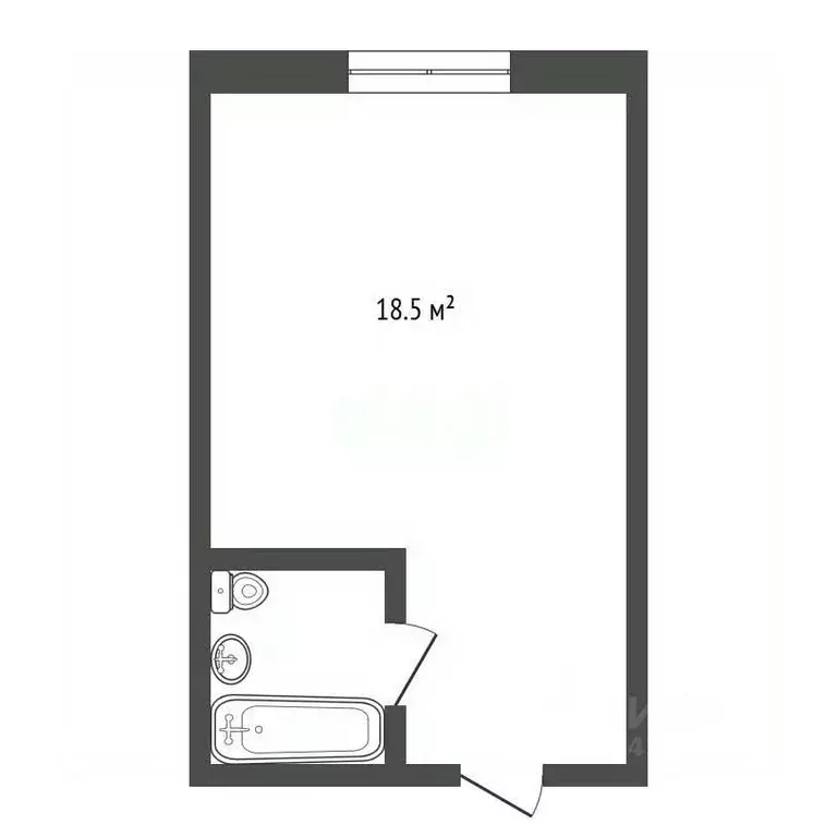 Студия Алтайский край, Барнаул ул. Малахова, 134А (18.5 м) - Фото 2