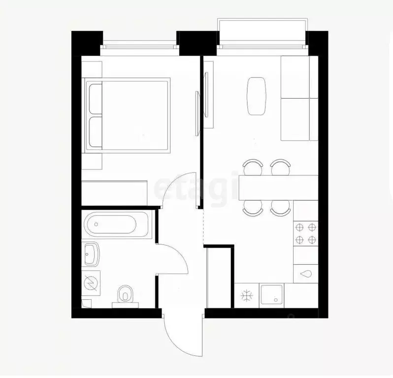 2-к кв. Татарстан, Казань Шоссейная ул., 57 (65.0 м) - Фото 2