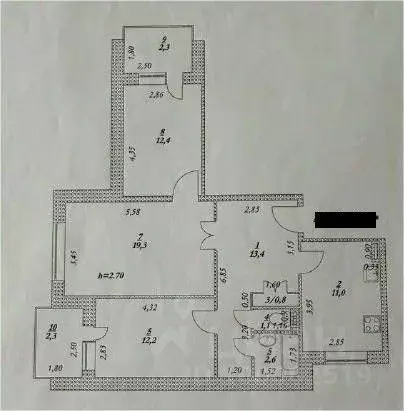 3-к кв. Саратовская область, Энгельс Степная ул., 37 (72.8 м) - Фото 2