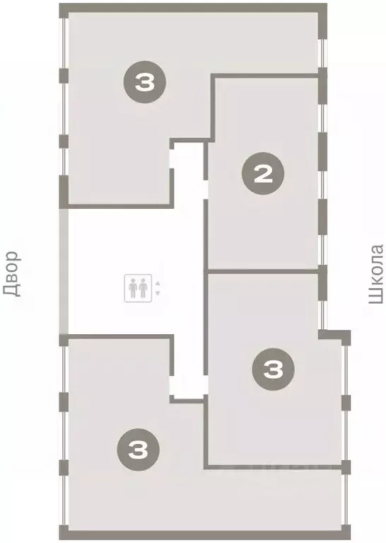 2-к кв. Новосибирская область, Новосибирск Европейский Берег мкр,  ... - Фото 1