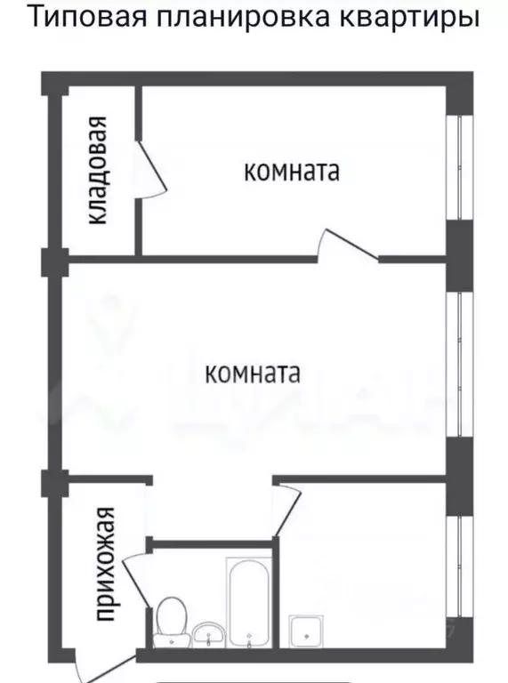2-к кв. Санкт-Петербург Северный просп., 91К3 (41.3 м) - Фото 1