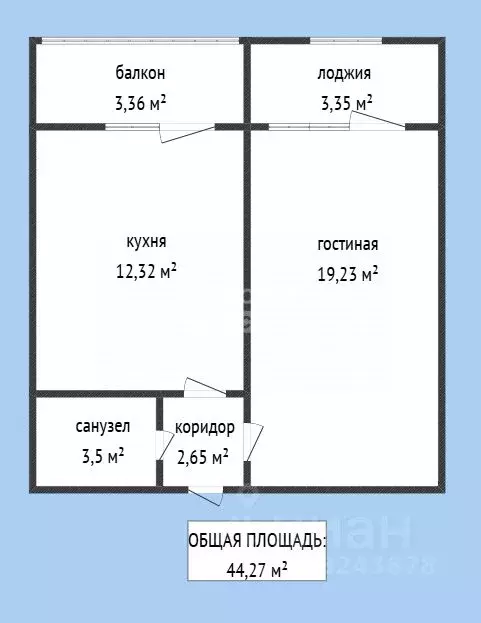 1-к кв. Дагестан, Махачкала Ветеран мкр, ул. 10-я Ветеранская, 16А ... - Фото 2