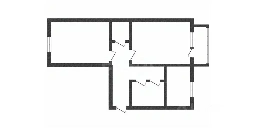 2-к кв. Курганская область, с. Кетово ул. Пожарная, 17А (50.6 м) - Фото 1