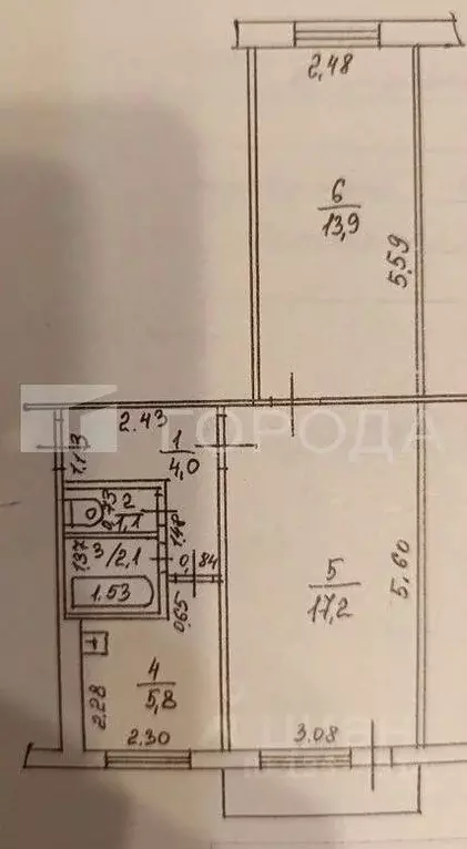 2-к кв. Алтайский край, Барнаул ул. Георгиева, 43 (44.1 м) - Фото 2