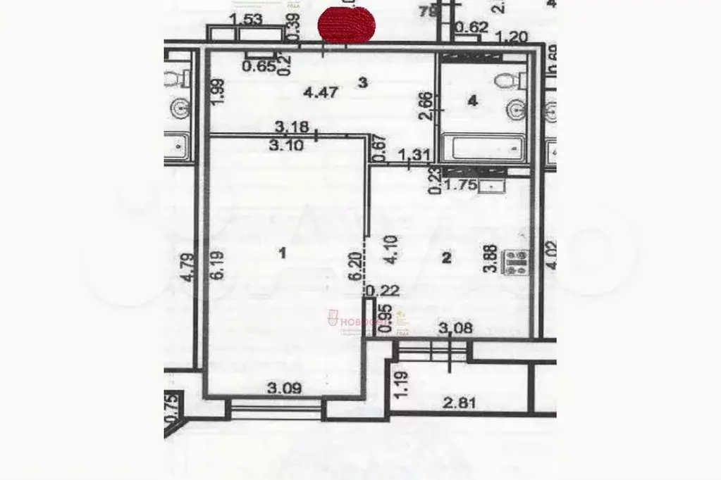 1-к. квартира, 45,8 м, 13/27 эт. - Фото 0