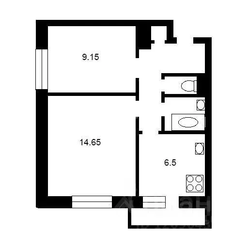 2-к кв. Москва ул. Госпитальный Вал, 10/12 (38.0 м) - Фото 2