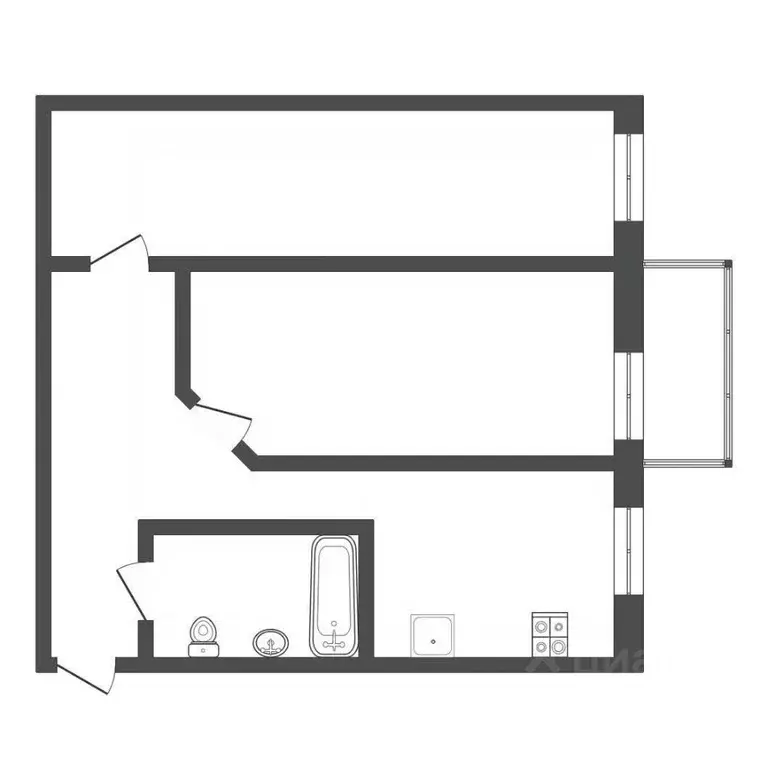 2-к кв. Тульская область, Тула ул. Металлургов, 83 (45.1 м) - Фото 2