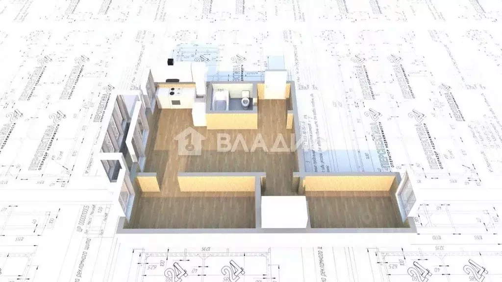 3-к кв. Иркутская область, Ангарск 212-й кв-л, 9 (69.6 м) - Фото 1