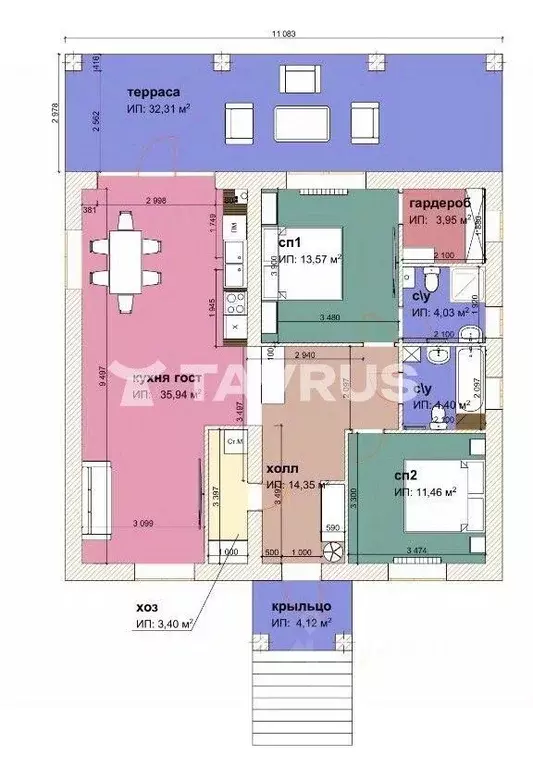 Дом в Крым, Симферопольский район, Добровское с/пос, с. Перевальное ... - Фото 2