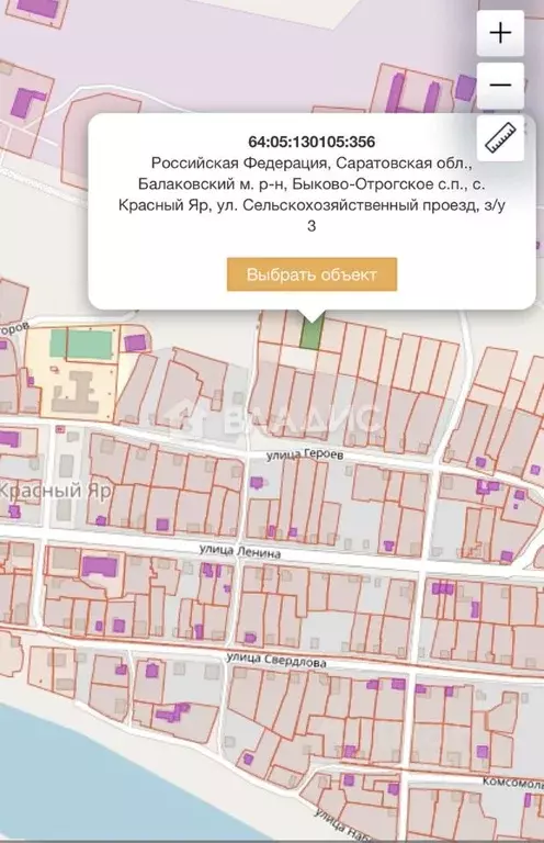 Участок в Саратовская область, Балаковский район, с. Красный Яр  (11.0 ... - Фото 1