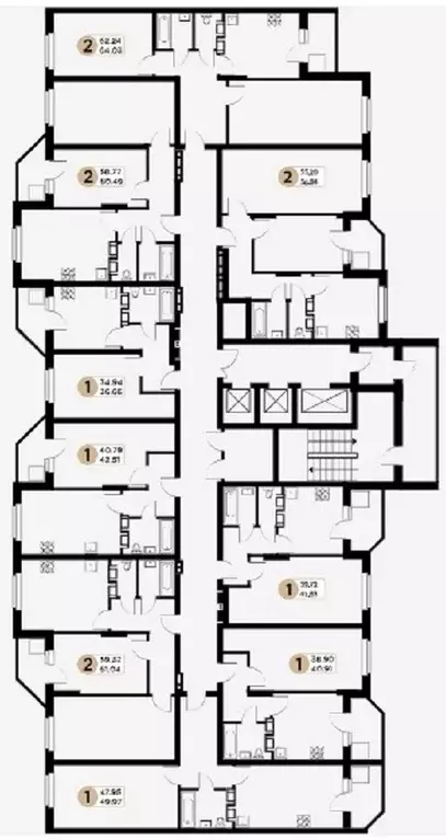 1-к кв. Самарская область, Самара Московское шоссе, 18-й км, 55 (34.94 ... - Фото 1