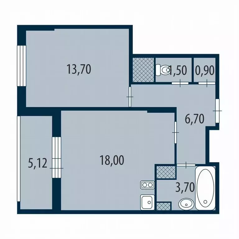 1-к кв. Санкт-Петербург бул. Вилькицкий, 4 (44.0 м) - Фото 1