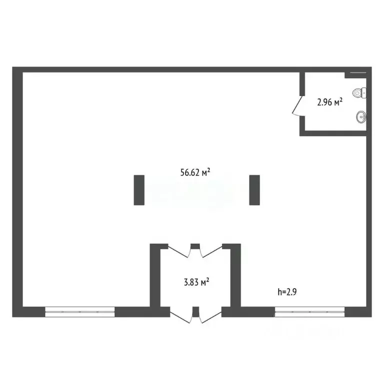 Помещение свободного назначения в Тюменская область, Тюмень ул. ... - Фото 2