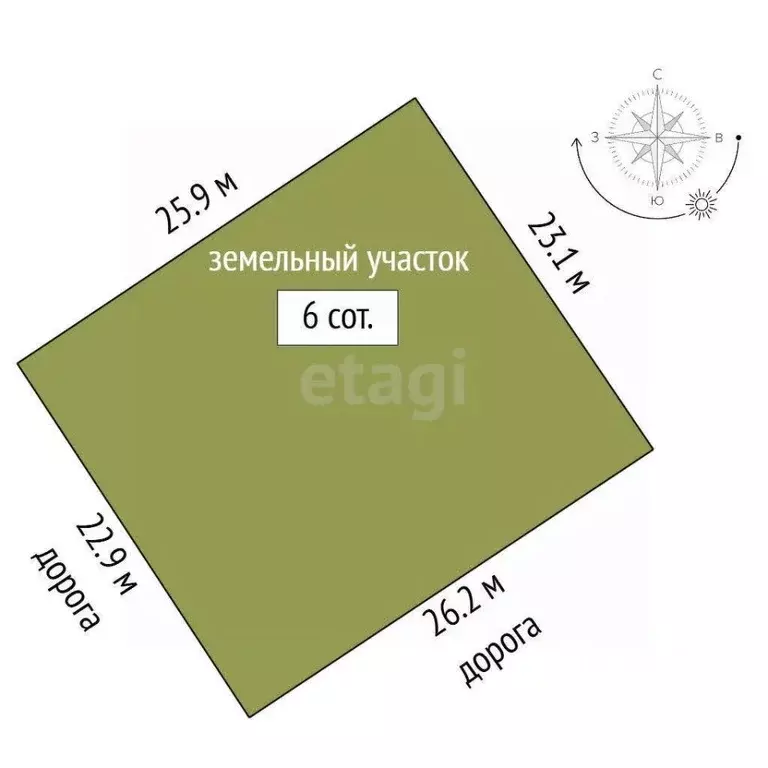 Участок в Крым, Симферопольский район, с. Урожайное, Крымской Весны ... - Фото 2