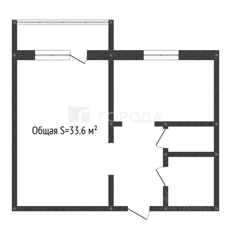1-к кв. Алтайский край, Барнаул Власихинская ул., 85 (33.6 м) - Фото 2