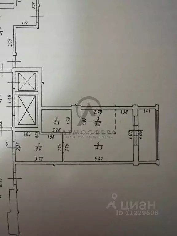 Студия Краснодарский край, Туапсе ул. Портовиков (32.0 м) - Фото 2