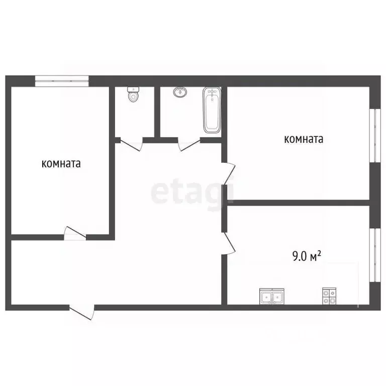 2-к кв. Ярославская область, Рыбинск Нобелевская ул., 9 (50.0 м) - Фото 2