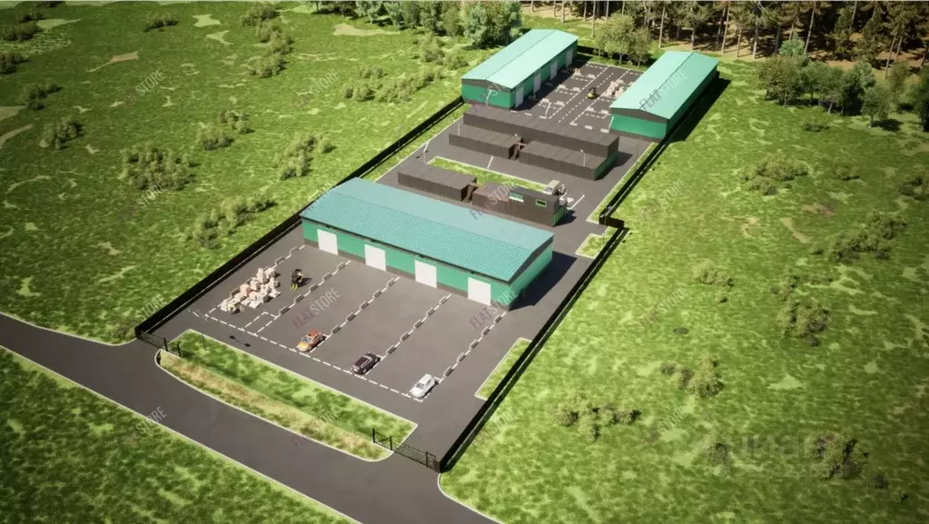 Склад в Ленинградская область, Ломоносовский район, Низинское с/пос, ... - Фото 1