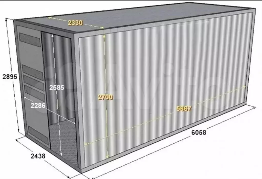 40 футов в тоннах