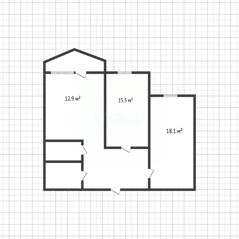 2-к кв. Белгородская область, Белгород ул. Машковцева, 22 (60.3 м) - Фото 2