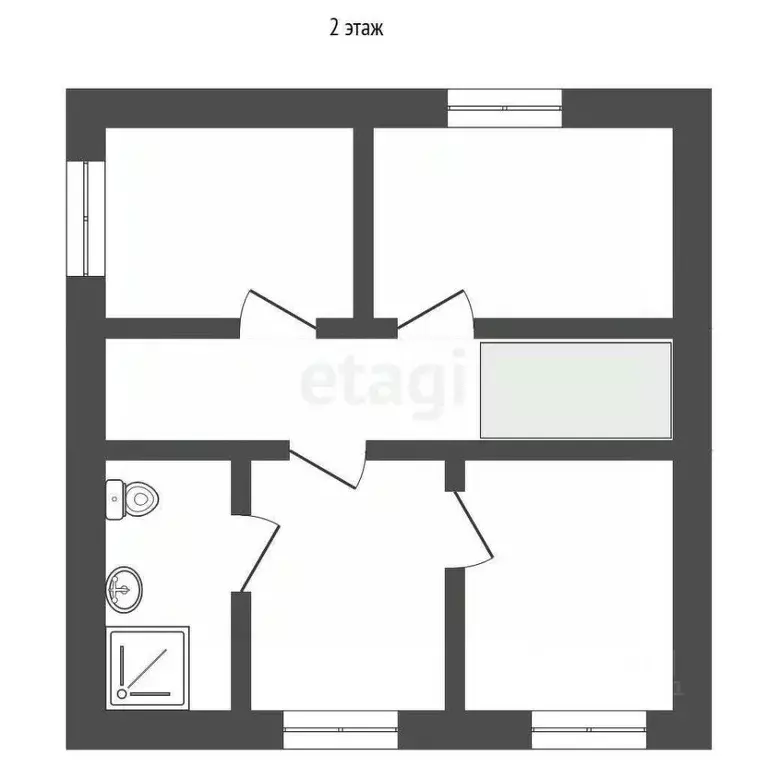 Дом в Томская область, Томск с. Дзержинское, пер. Калиновый (92 м) - Фото 2