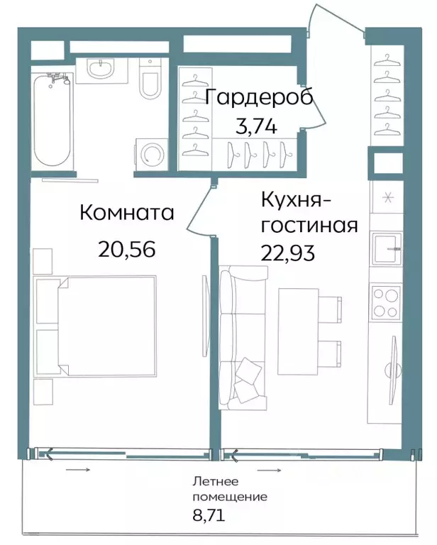 2-к кв. Крым, Саки ул. Морская (55.94 м) - Фото 0