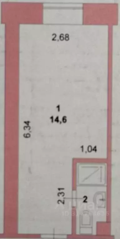 Студия Марий Эл, Йошкар-Ола Краснофлотская ул., 17 (16.6 м) - Фото 1