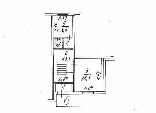 2-к кв. Москва ул. Марьинский Парк, 7К1 (46.1 м) - Фото 1