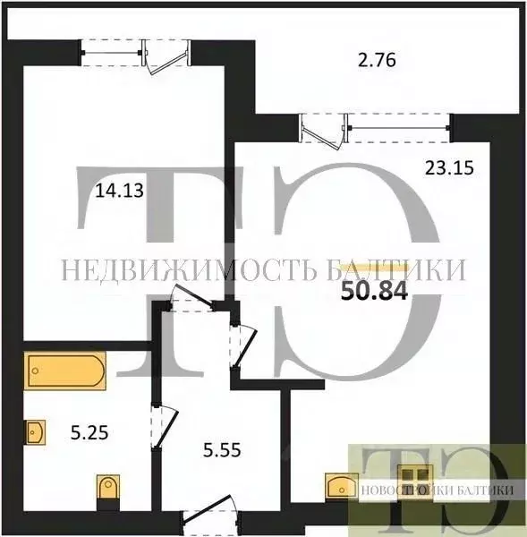 1-к кв. Калининградская область, Янтарный пгт Янтарные Сезоны жилой ... - Фото 0