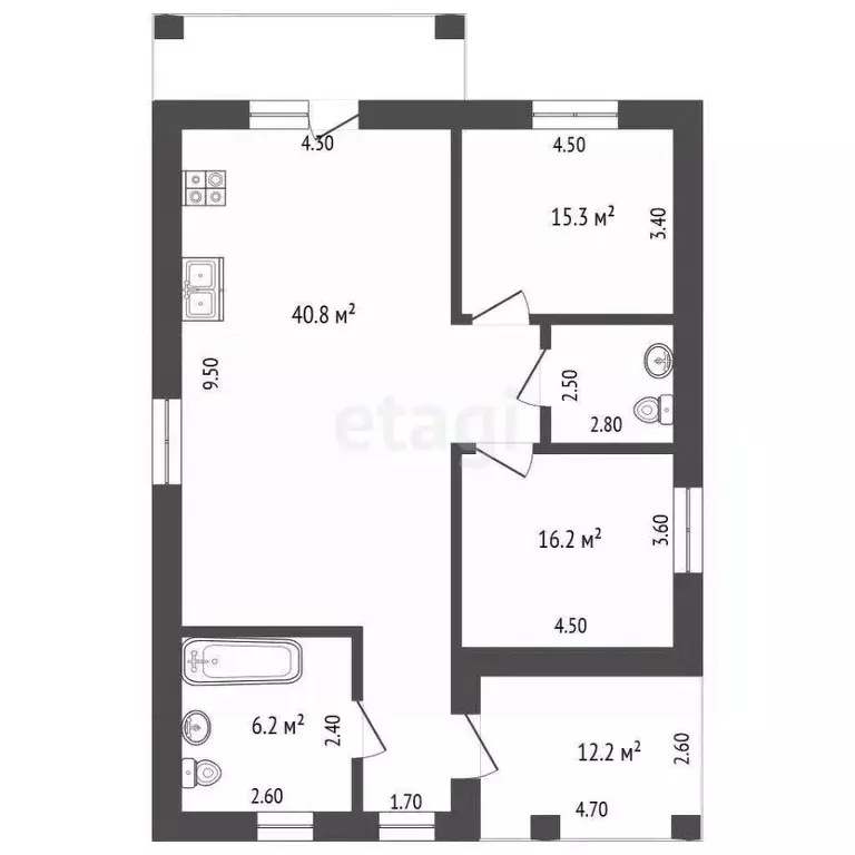 Дом в Смоленская область, Смоленский муниципальный округ, д. ... - Фото 2