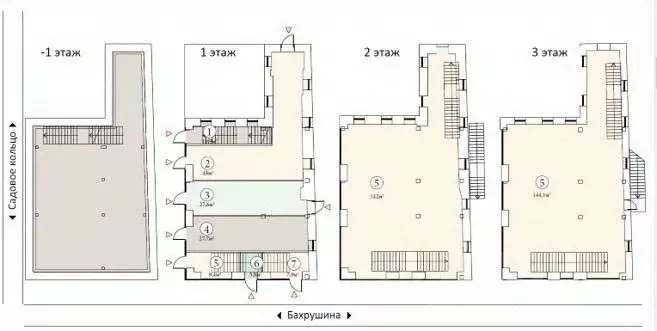Торговая площадь в Москва ул. Бахрушина, 36/14С3 (51 м) - Фото 1