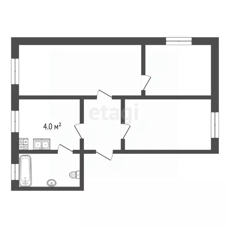 3-к кв. Владимирская область, Муром ул. Кирова, 3 (54.3 м) - Фото 1