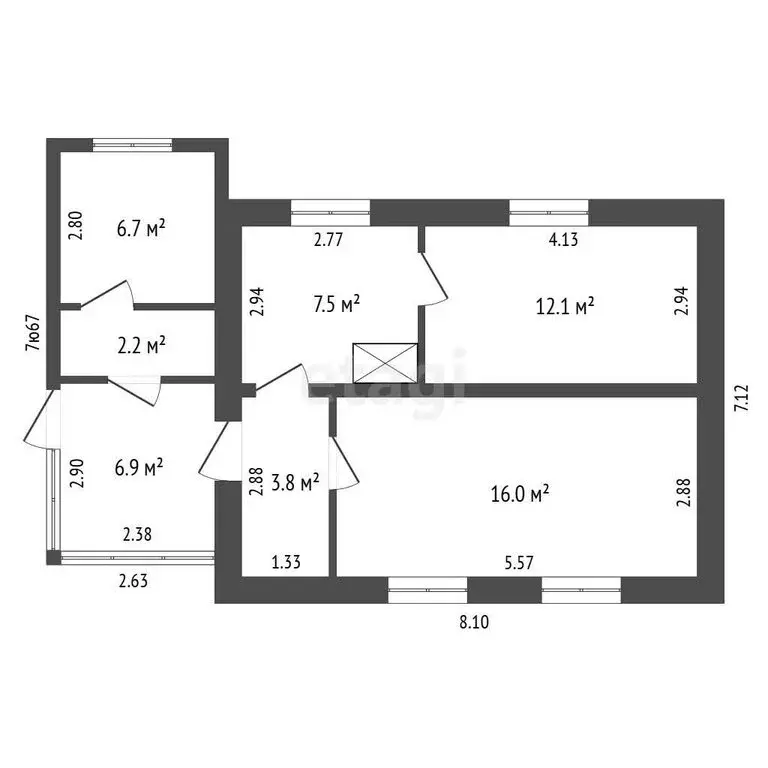 Дом в Переваловка, Родниковая улица (48.5 м) - Фото 1
