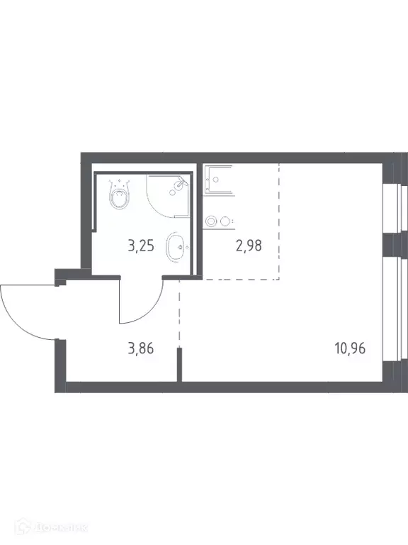 Продаётся 1-к квартира, 21.1 м - Фото 0