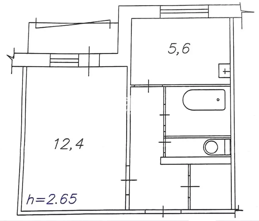 Продаётся 1-к квартира, 27.4 м - Фото 1