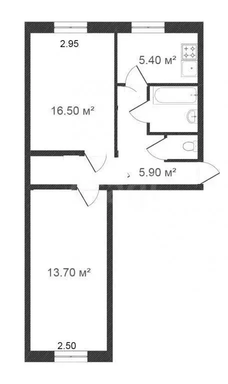2-комнатная квартира: Сокол, Гражданская улица, 4 (46 м) - Фото 1