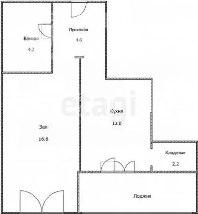 1-к кв. Ульяновская область, Ульяновск Ипподромная ул., 4А (38.4 м) - Фото 2