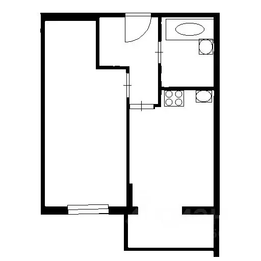 1-к кв. Московская область, Ступино городской округ, с. Верзилово, ... - Фото 1