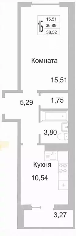 1-к кв. Псковская область, Псков ул. Юности, 22 (38.0 м) - Фото 0