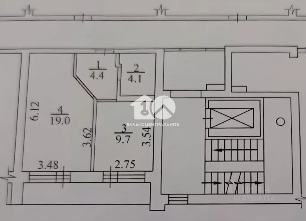 1-к кв. Новосибирская область, Новосибирск Троллейная ул., 14 (37.2 м) - Фото 2