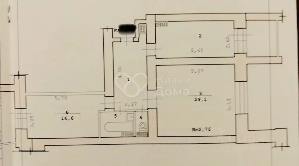 2-к кв. Волгоградская область, Волгоград бул. 30-летия Победы, 19 ... - Фото 2