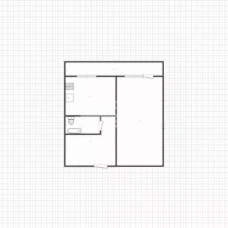 1-к кв. Липецкая область, Липецк ул. М.И. Неделина, 16 (33.0 м) - Фото 2