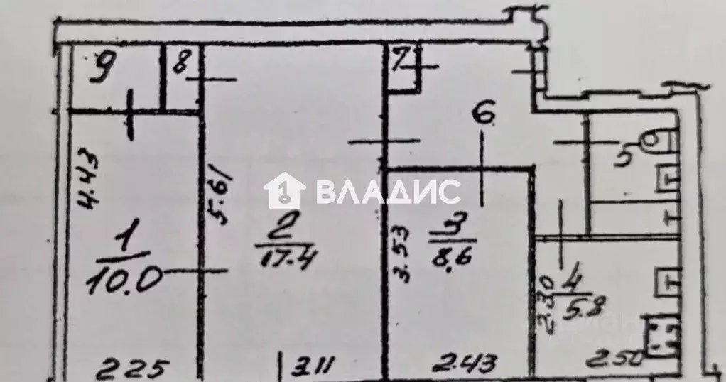 3-к кв. Москва Нагорная ул., 35К3 (54.3 м) - Фото 2