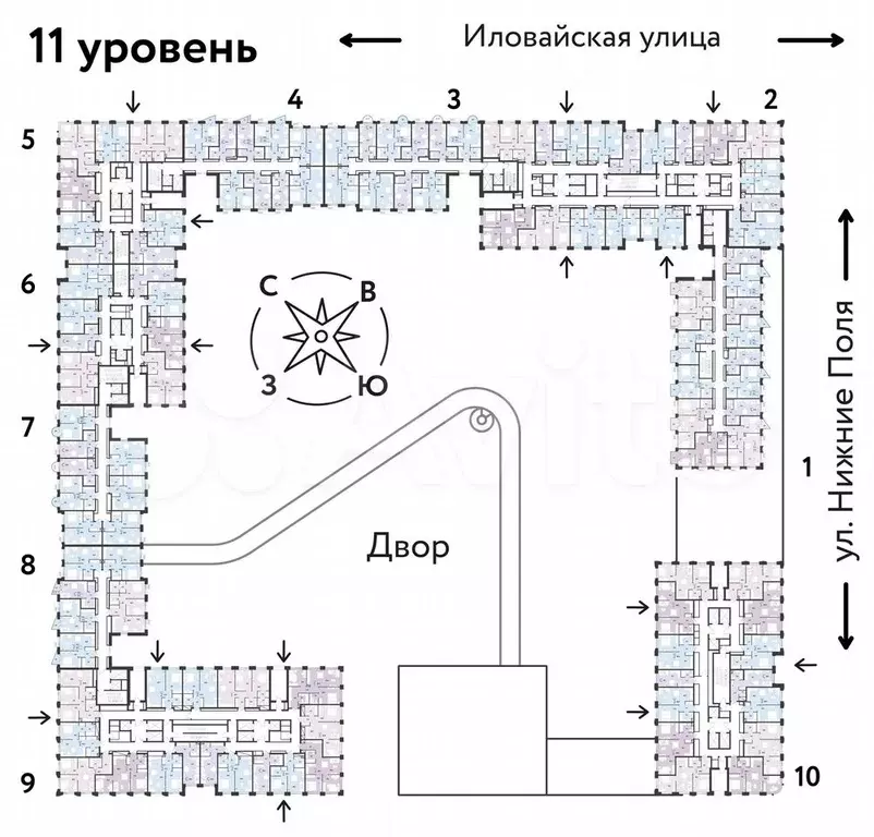 2-к. квартира, 41,2 м, 11/38 эт. - Фото 1