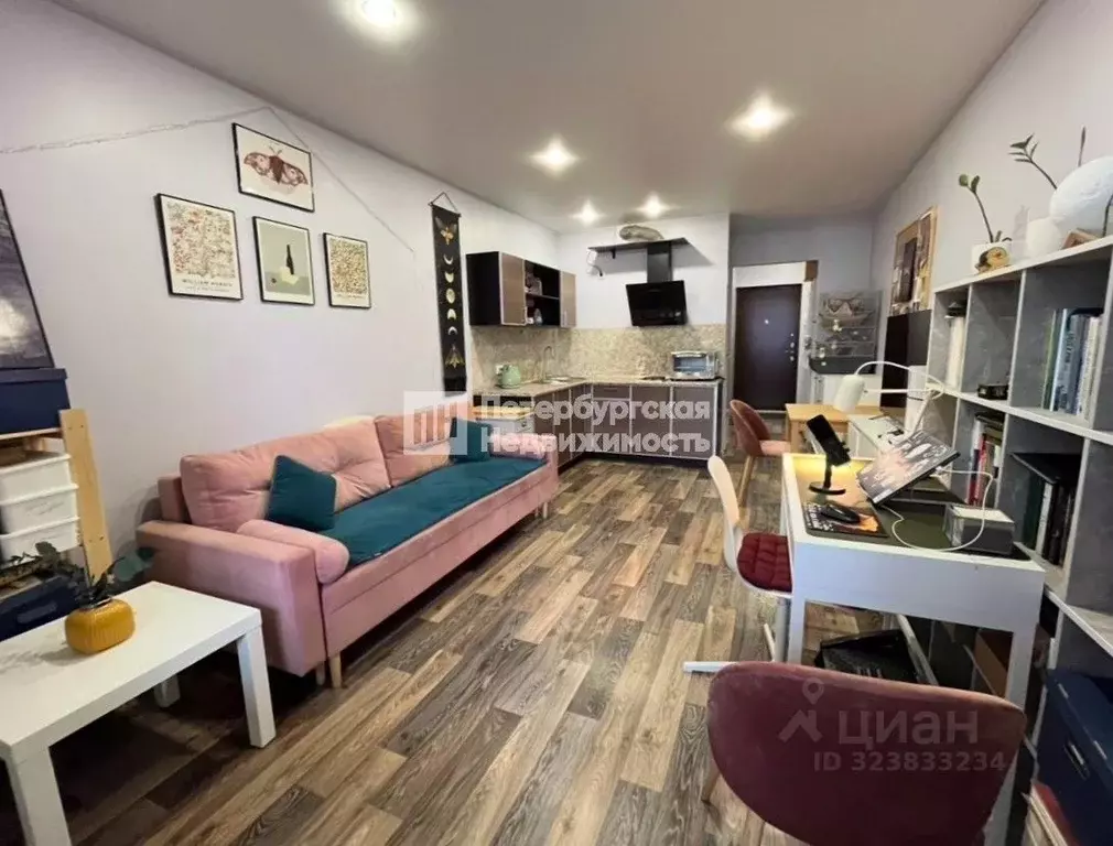 Студия Ленинградская область, Мурино Всеволожский район, просп. ... - Фото 1