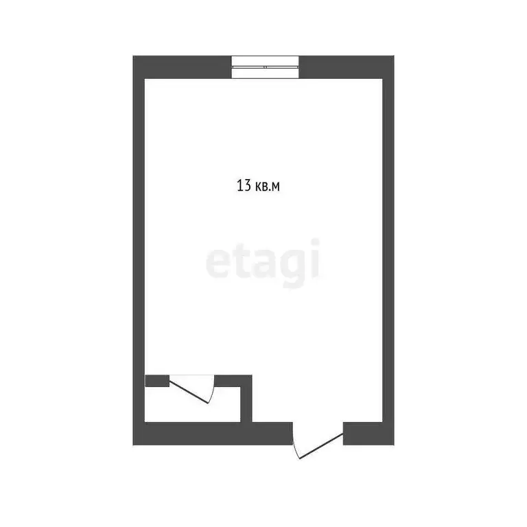 1к в -комнатной квартире (13 м) - Фото 1
