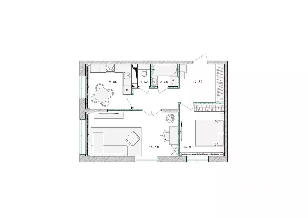 2-к кв. Московская область, Пушкино Ярославское ш., 194 (81.3 м) - Фото 1