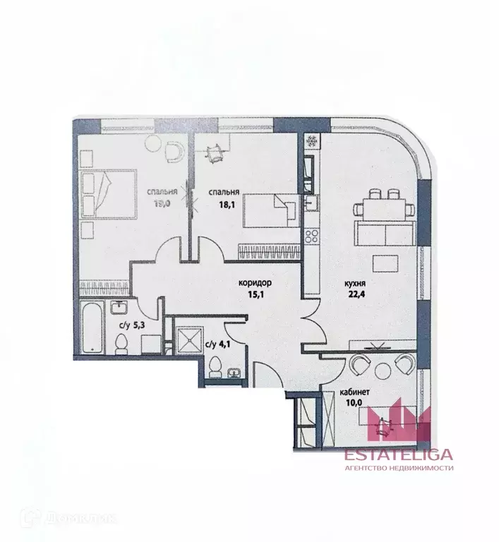 Продаётся 3-к квартира, 94 м - Фото 1