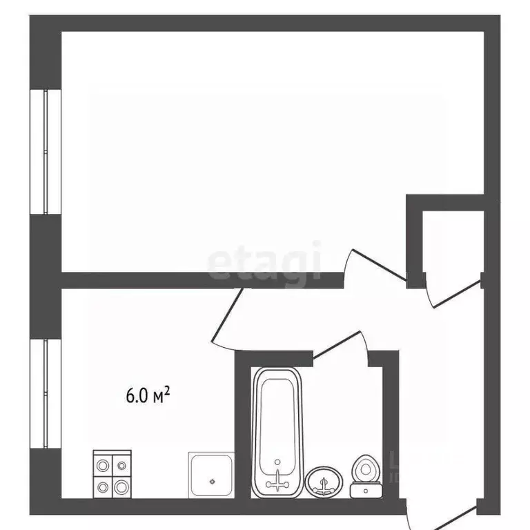 1-к кв. Московская область, Воскресенский район, Белоозерский пгт ... - Фото 2